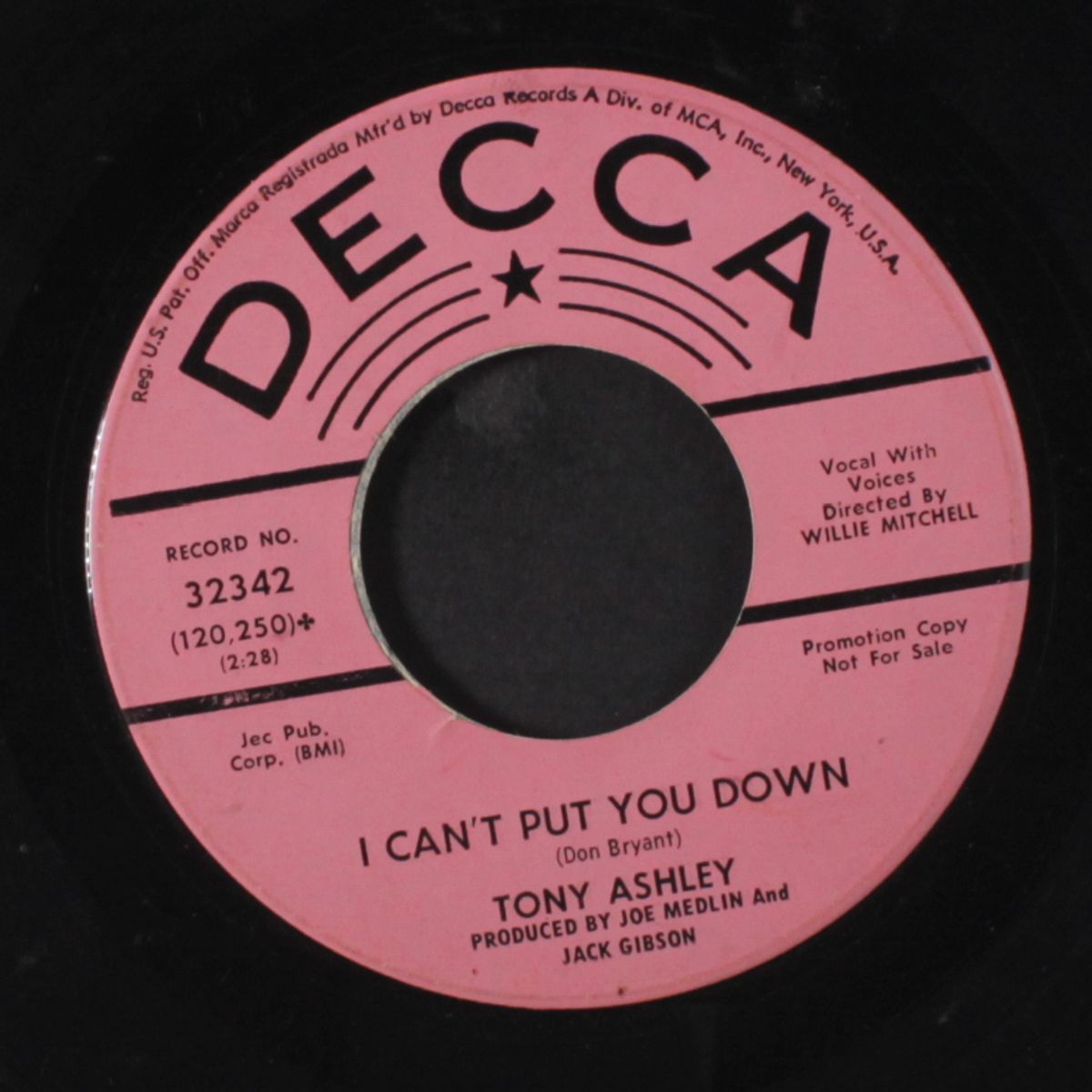 i can't put you down / we must have love by TONY ASHLEY