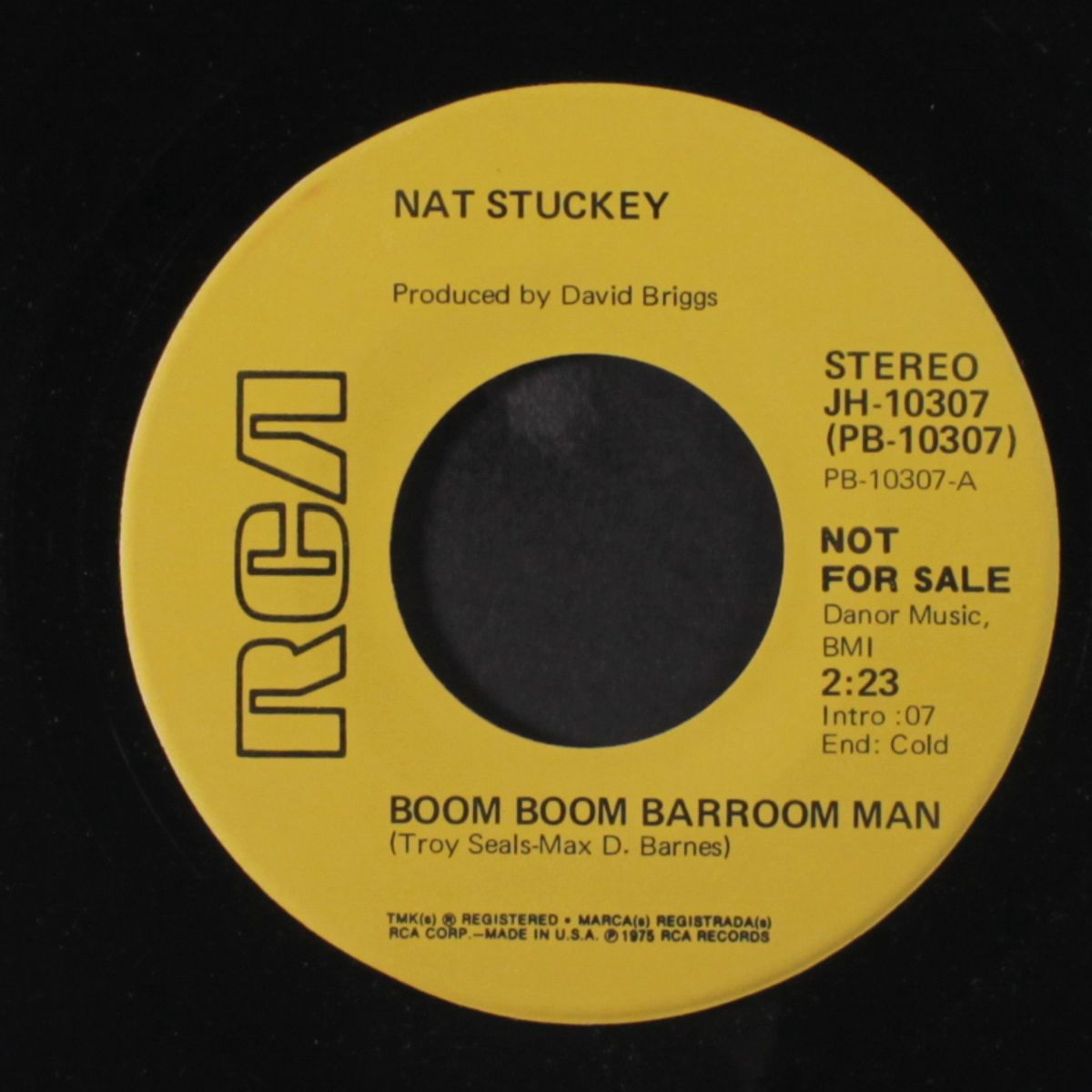 boom boom barroom man / mono by NAT STUCKEY