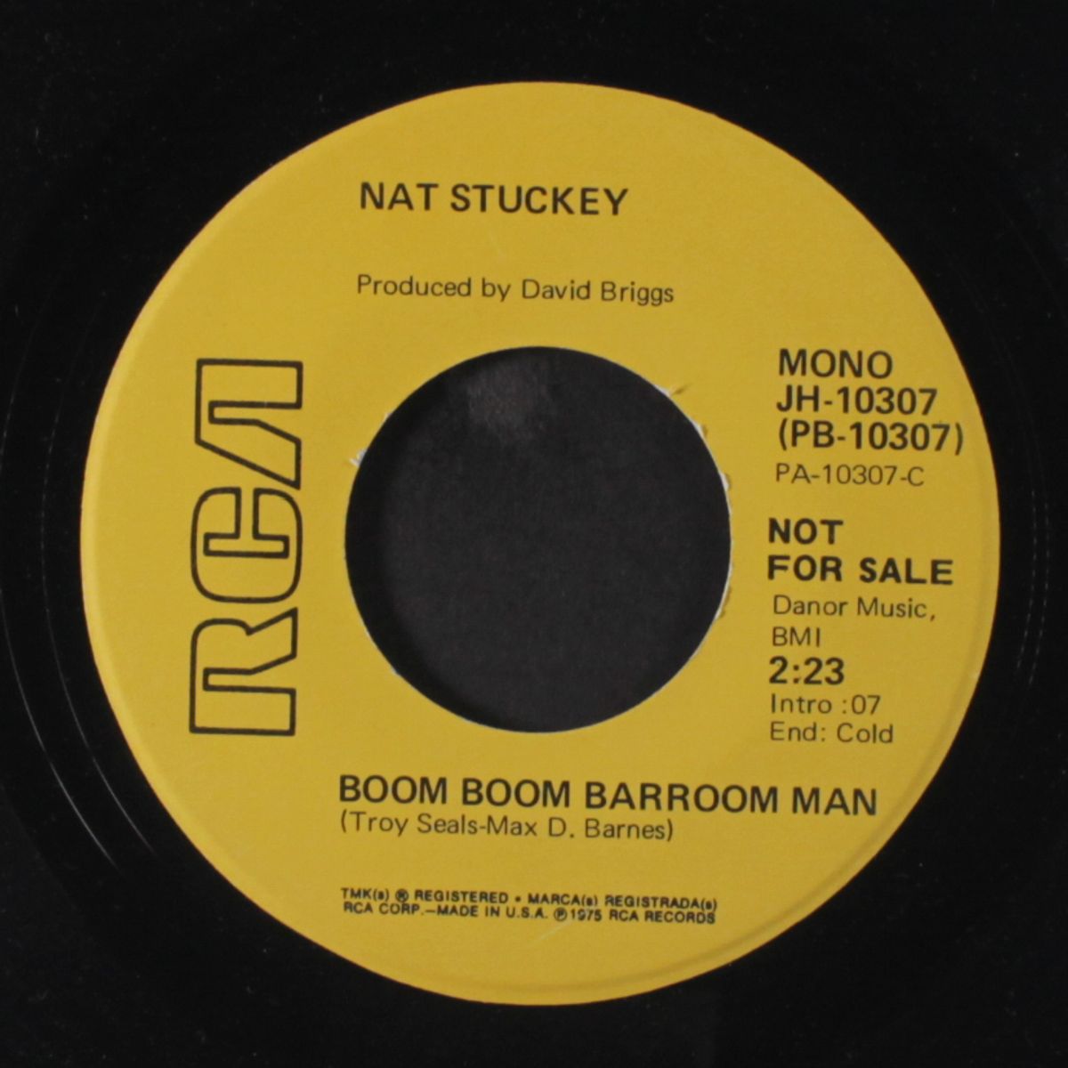 boom boom barroom man / mono by NAT STUCKEY