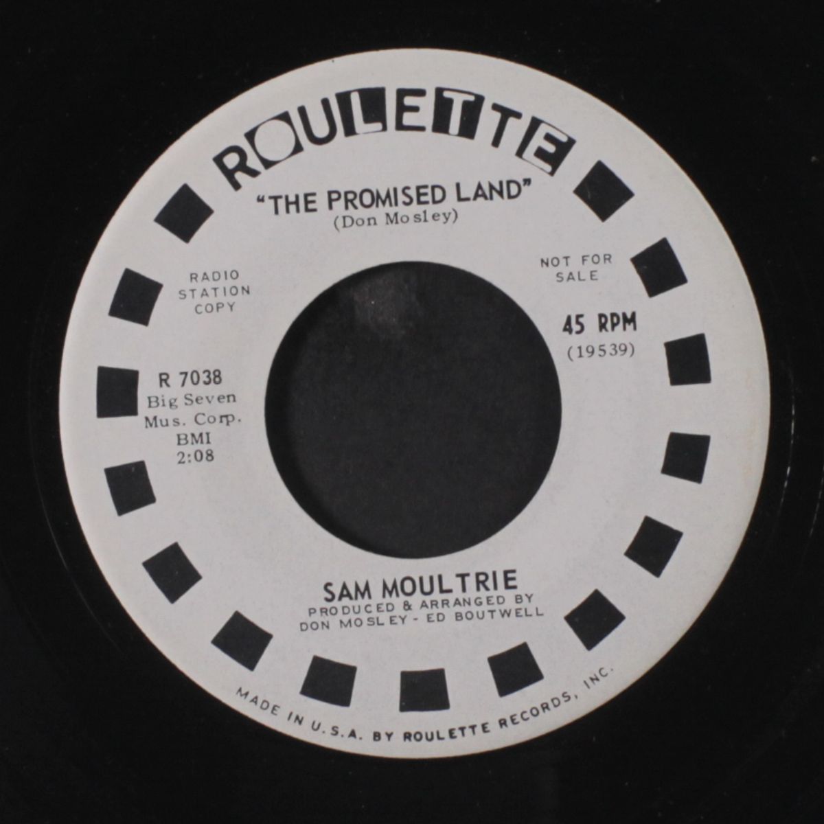 funky jerk / the promised land by SAM MOULTRIE