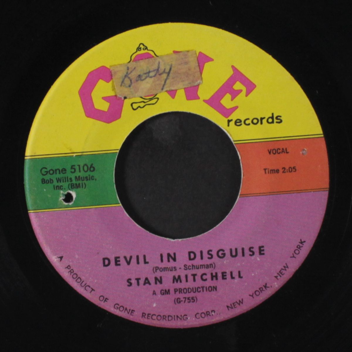 devil in disguise / lovin' man by STAN MITCHELL