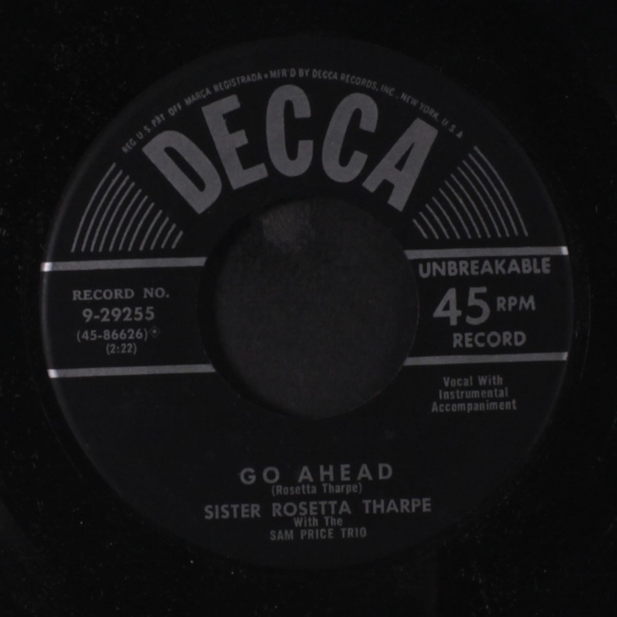 go ahead / this old house by SISTER ROSETTA THARPE