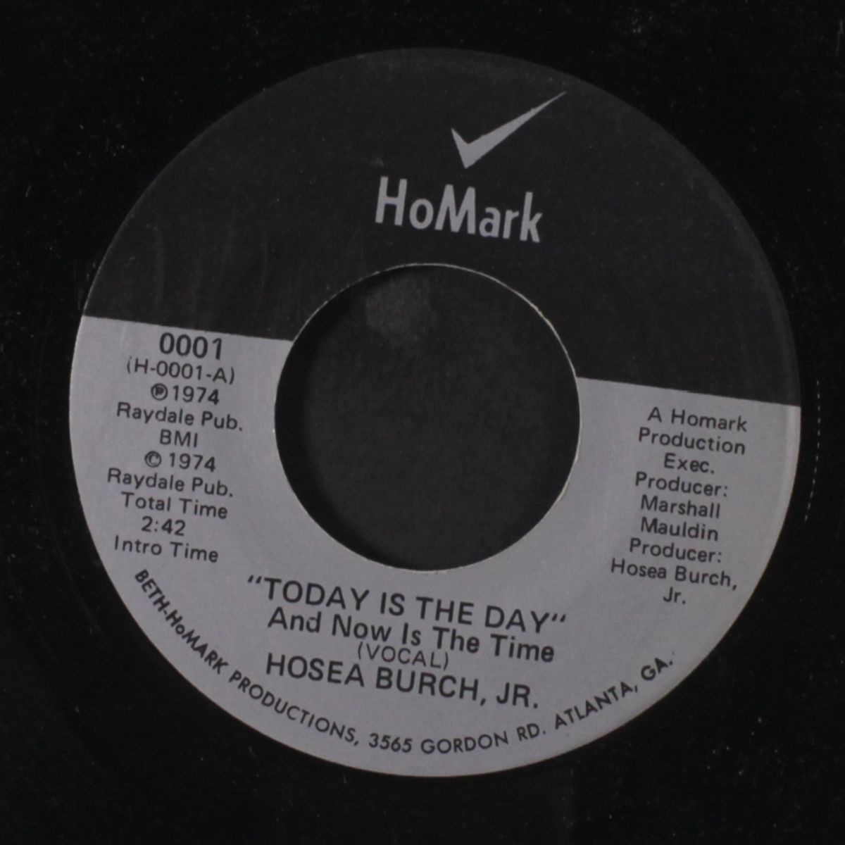 today is the day / instro by HOSEA BURCH, JR