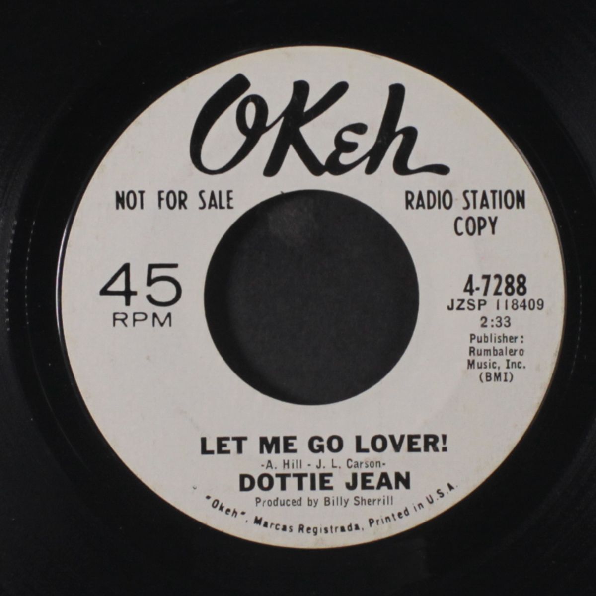 let me go lover! / sweet daddy wouldn't do that by DOTTIE JEAN