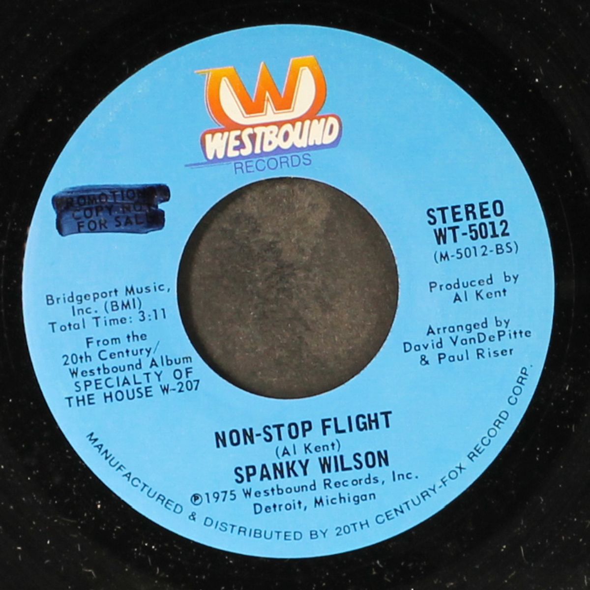 i think i'm gonna cry / non-stop flight by SPANKY WILSON