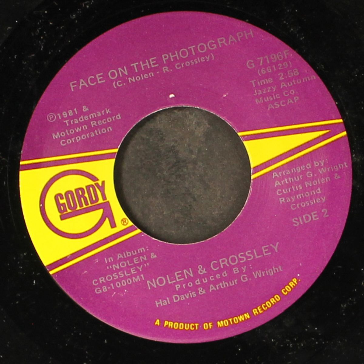 messin' up a good thing / face on the photograph by NOLEN & CROSSLEY