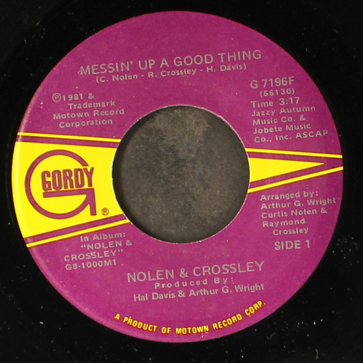 messin' up a good thing / face on the photograph by NOLEN & CROSSLEY