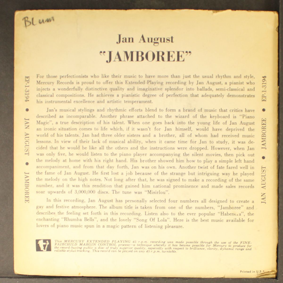jamboree by JAN AUGUST
