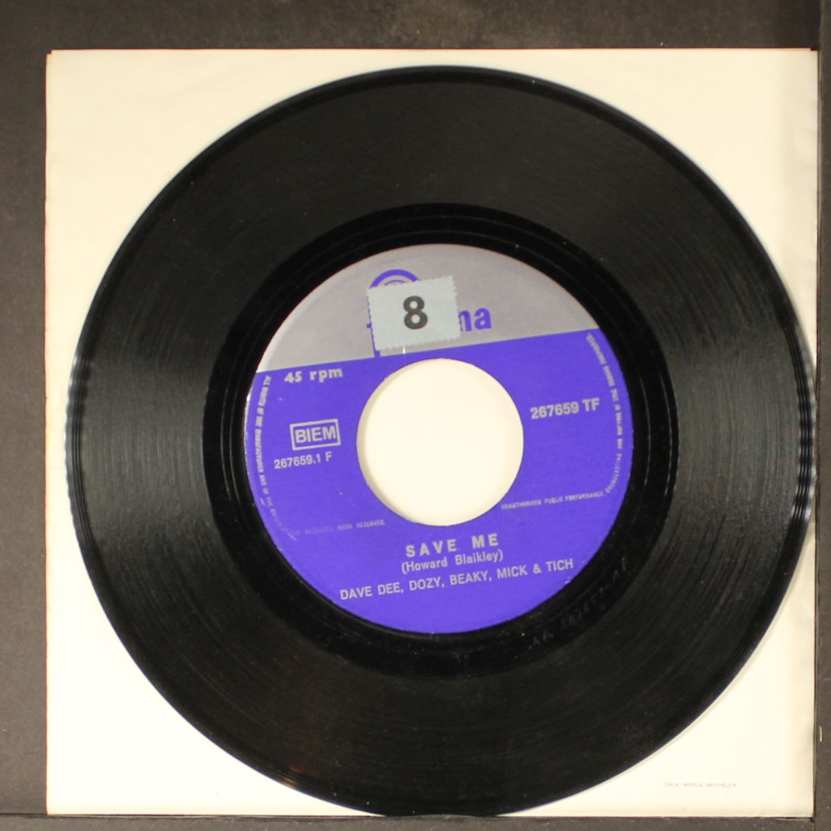 save me / shame by DAVE DEE, DOZY, BEAKY, MICK & TICH