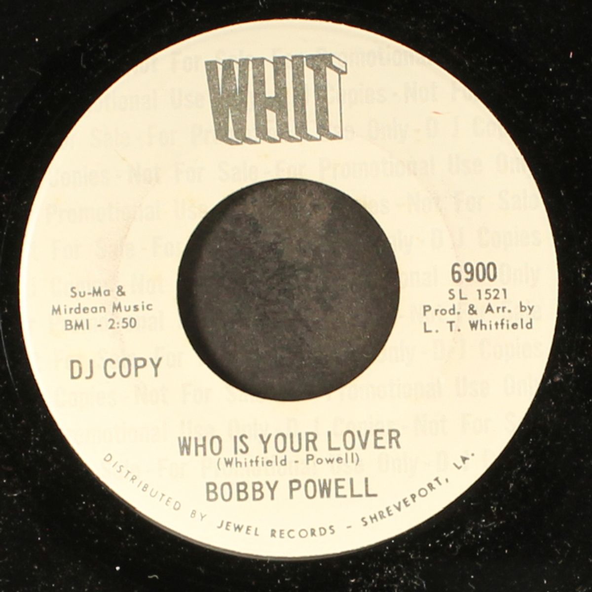 i'm not going to cry over spilled milk / who is your lover by BOBBY POWELL