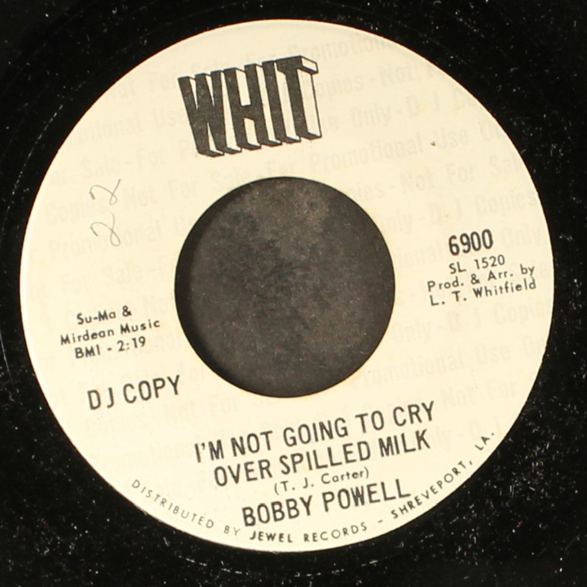 i'm not going to cry over spilled milk / who is your lover by BOBBY POWELL