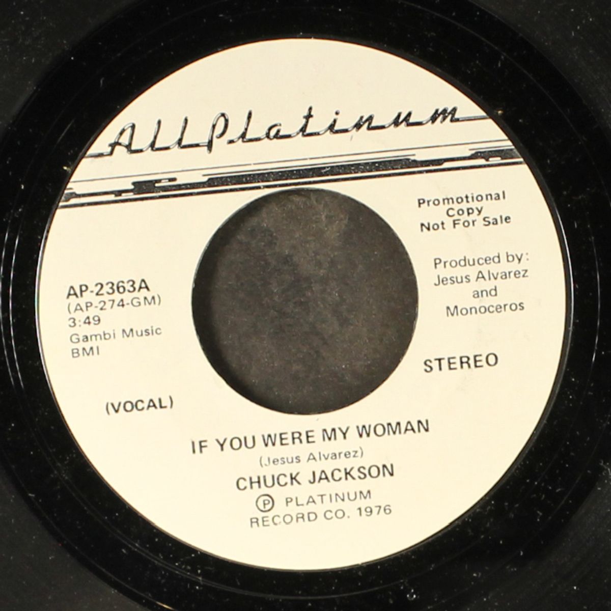 if you were my woman / instrumental by CHUCK JACKSON