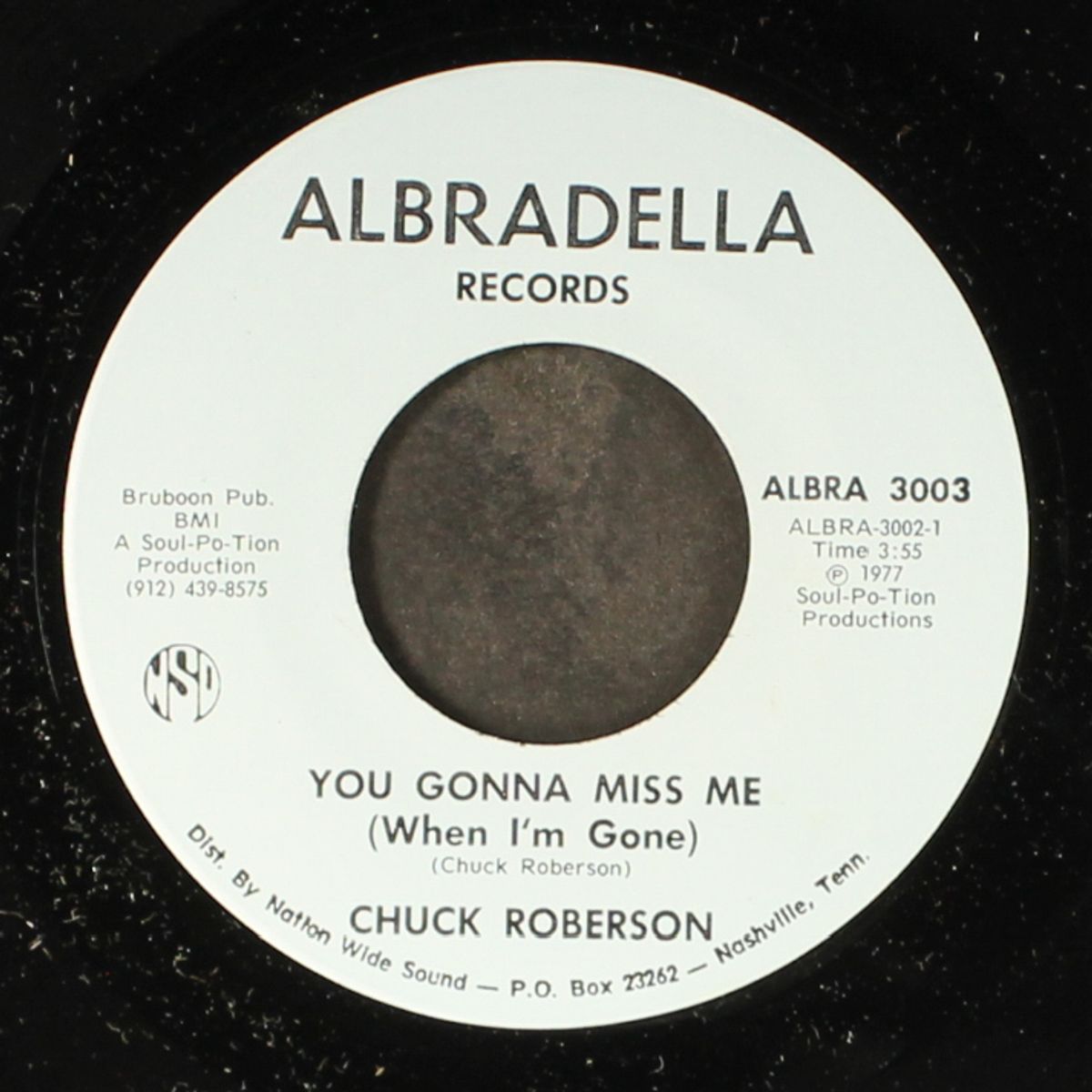 you gonna miss me by CHUCK ROBERSON