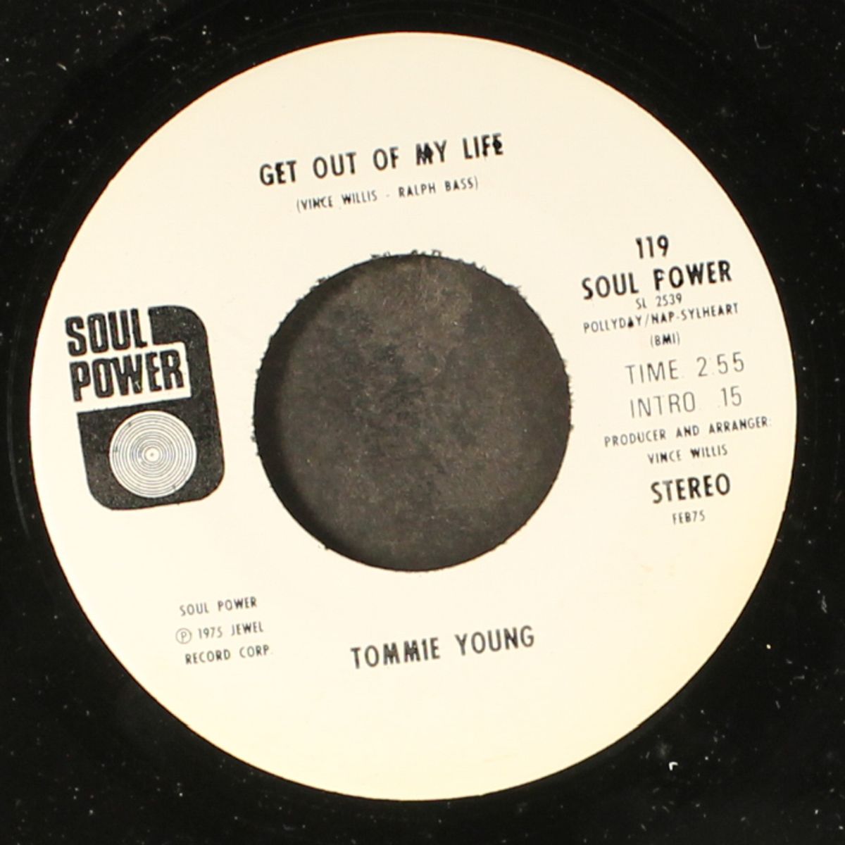 get out of my life / that's how strong my love is by TOMMIE YOUNG
