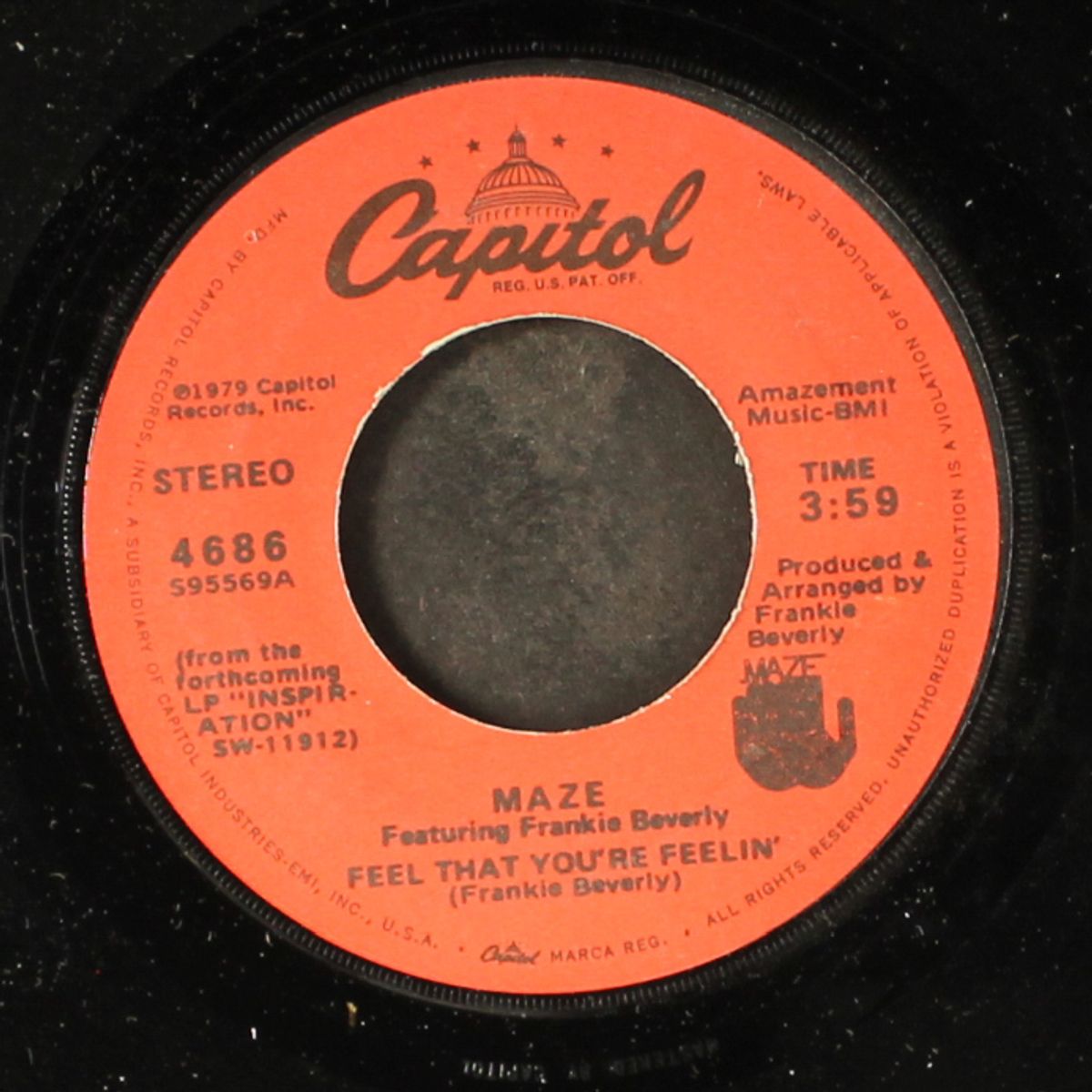 feel that you're feelin' / welcome home by MAZE & FRANKIE BEVERLY