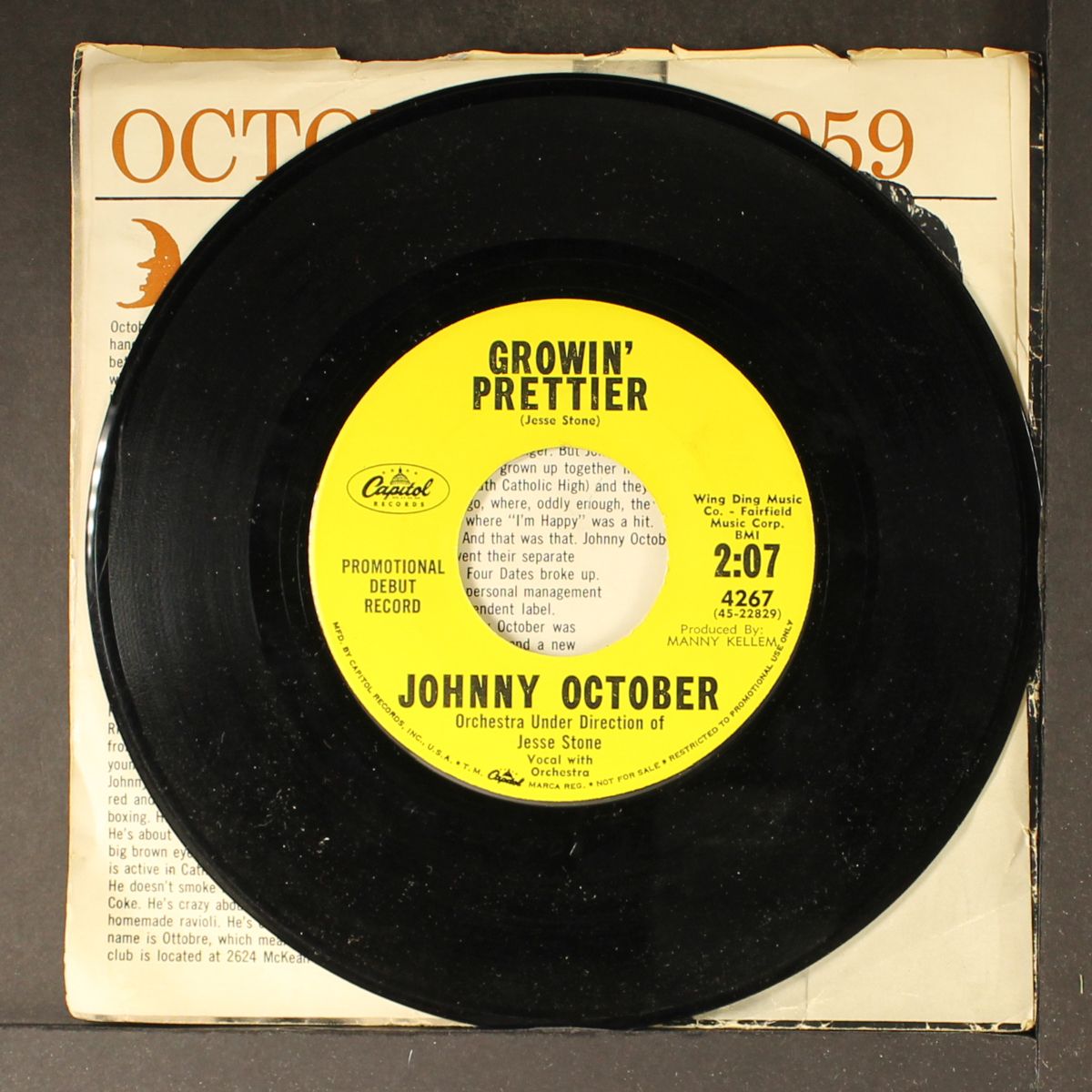 growin' prettier / young and in love by JOHNNY OCTOBER