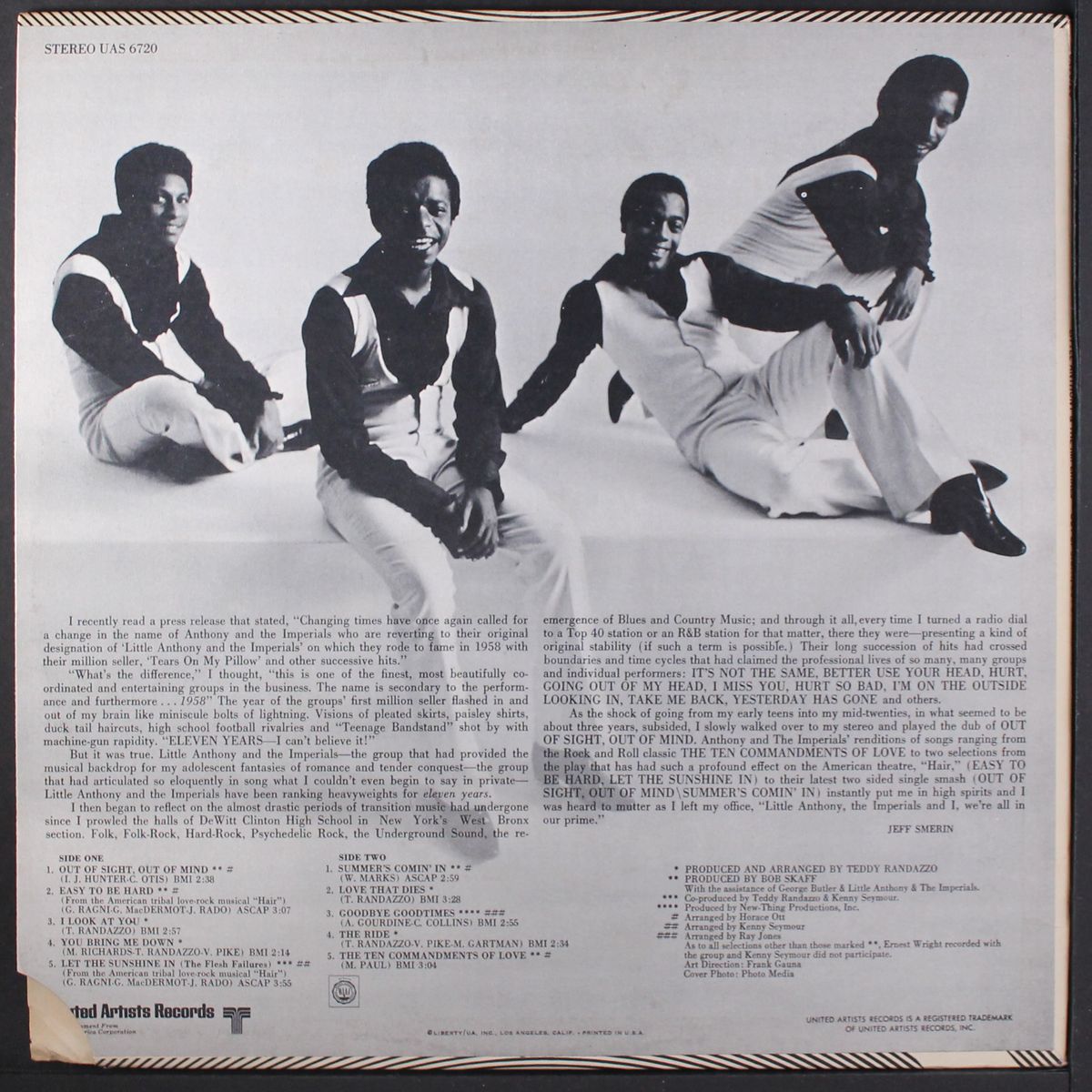 out of sight, out of mind by LITTLE ANTHONY & IMPERIALS