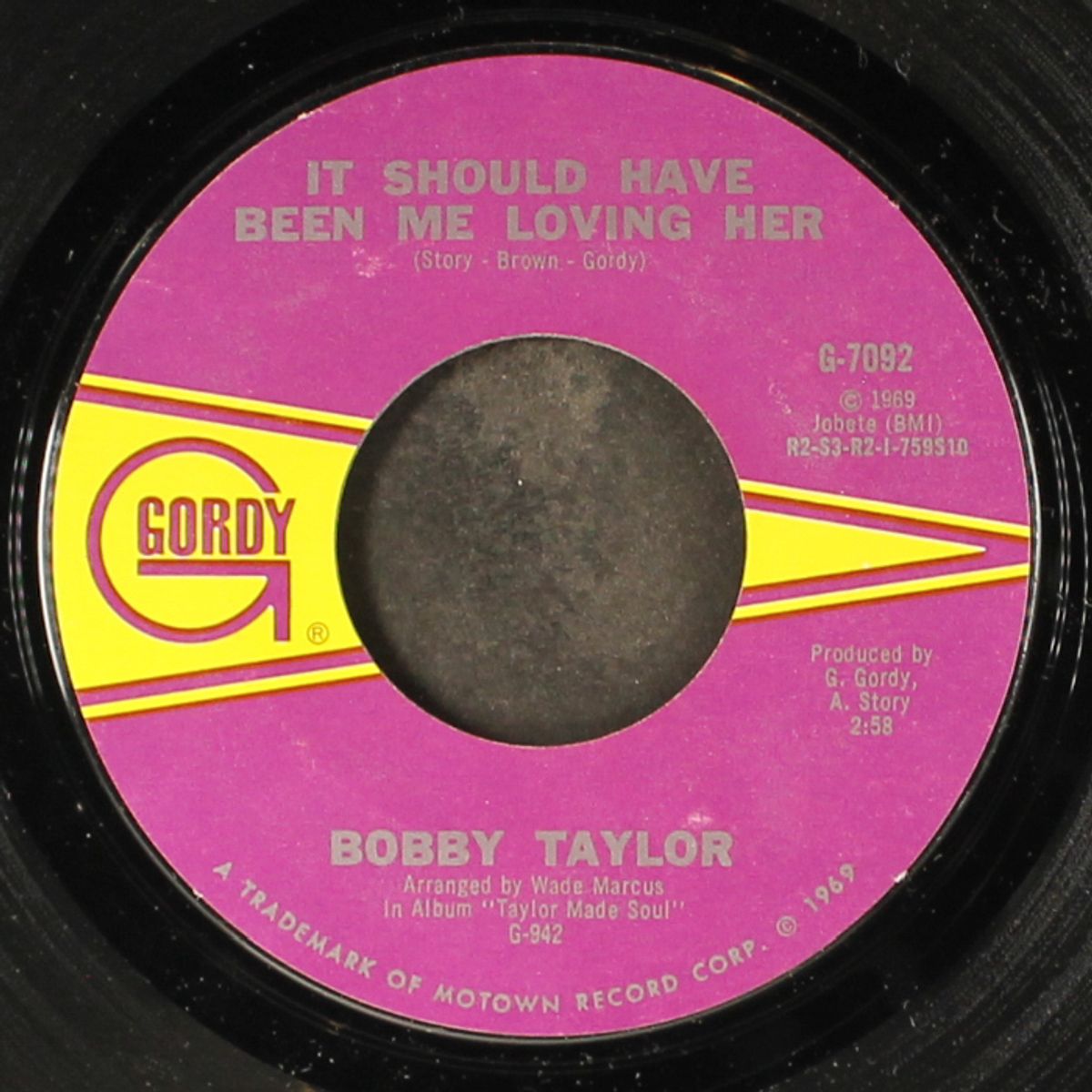 my girl has gone / it should have been me loving her by BOBBY TAYLOR