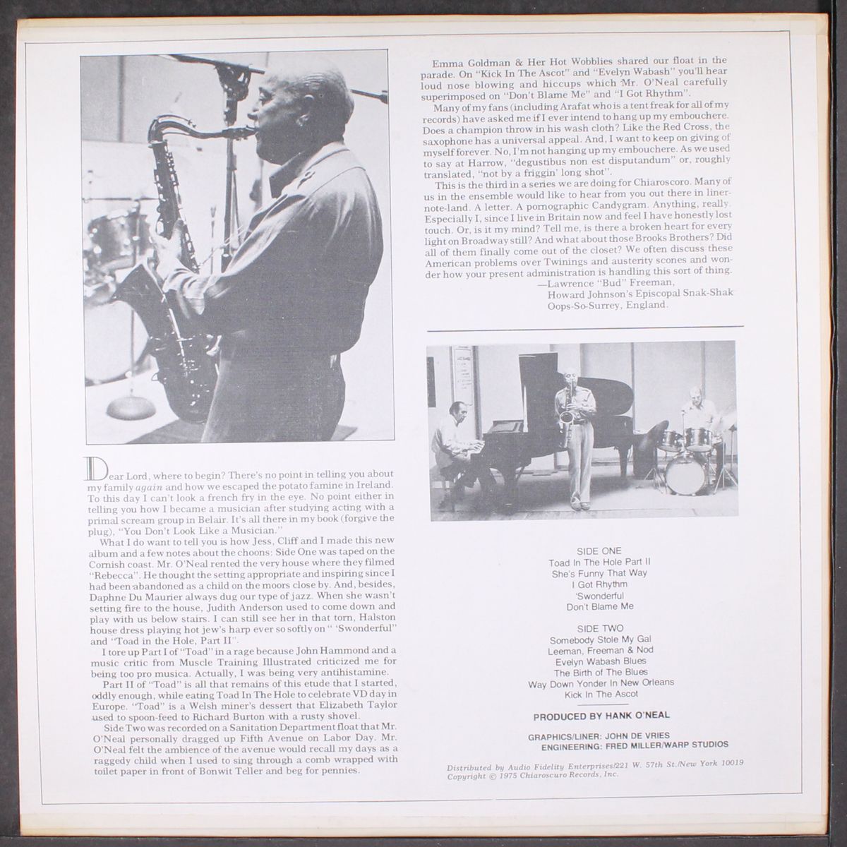 the joy of sax by LAWRENCE FREEMAN