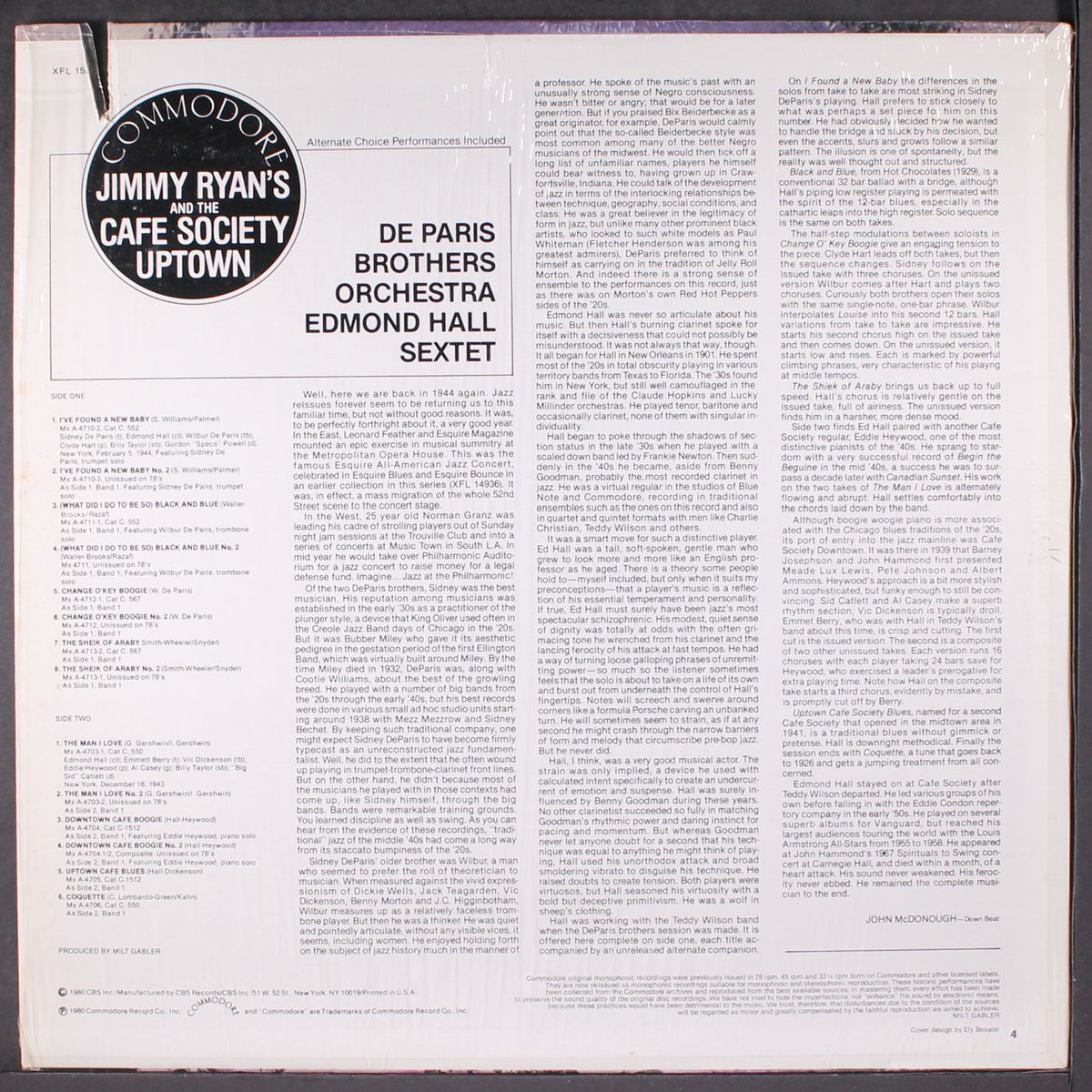 jimmy ryan's and the cafe society uptown by DE PARIS BROTHERS / EDMOND HALL
