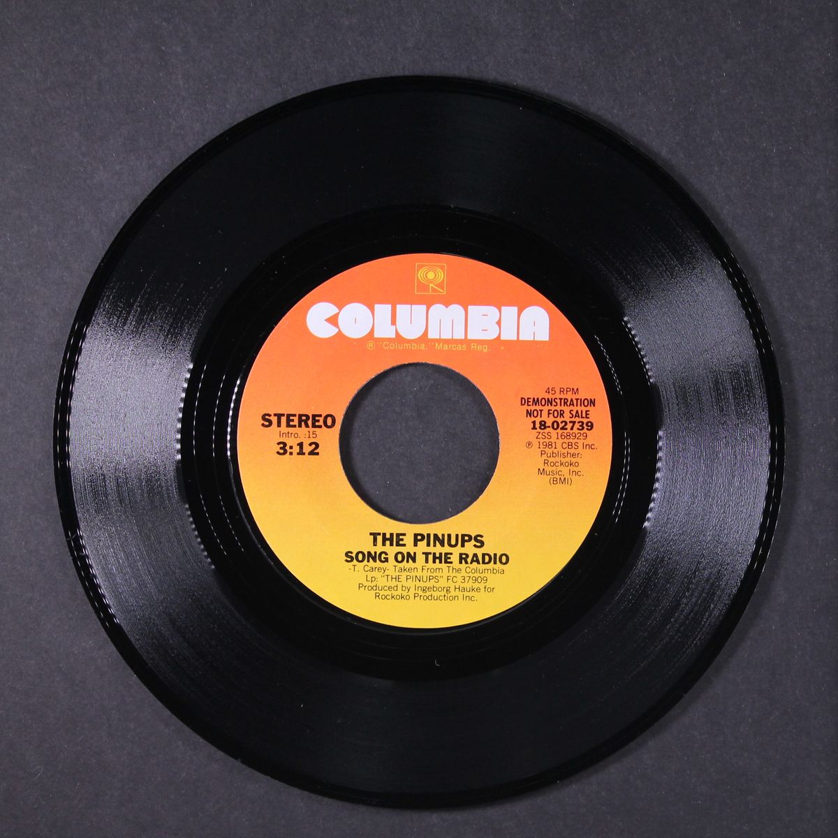 song on the radio by PINUPS