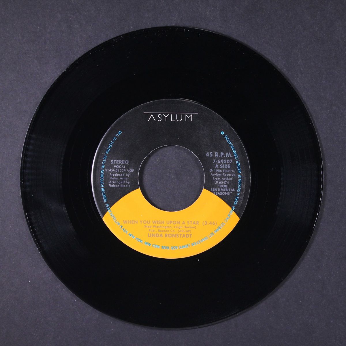 when you wish upon a star / little girl blue by LINDA RONSTADT