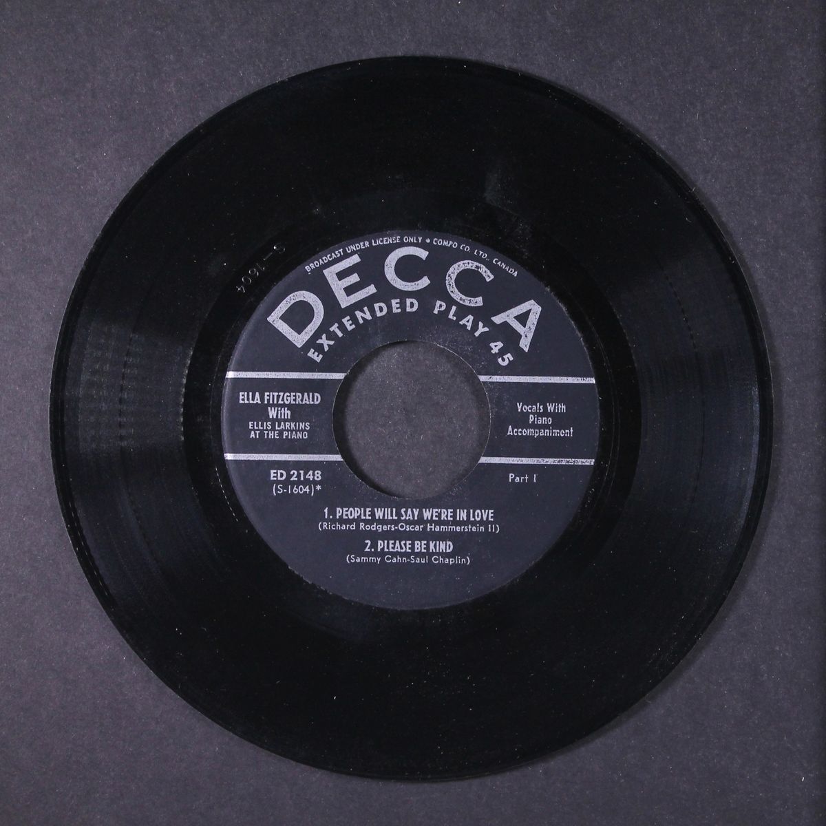 songs in a mellow mood, part 1 by ELLA FITZGERALD