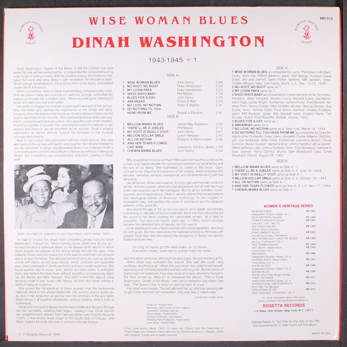 wise woman blues by DINAH WASHINGTON