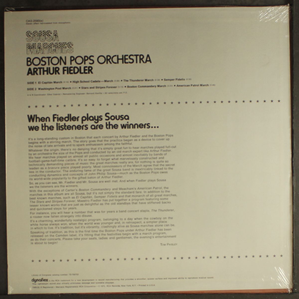 sousa marches by ARTHUR FIEDLER & BOSTON POPS