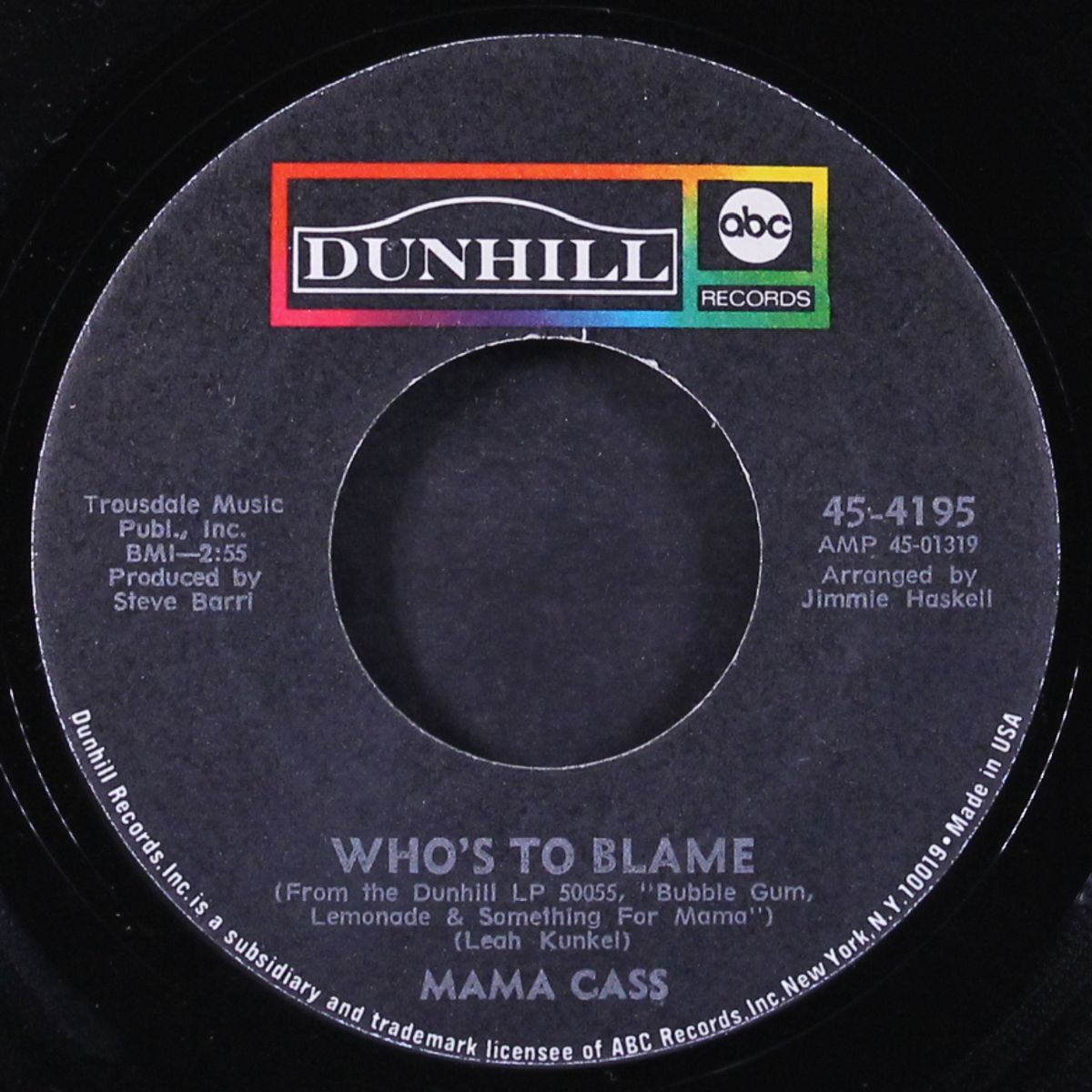 it's getting better / who's to blame by MAMA CASS