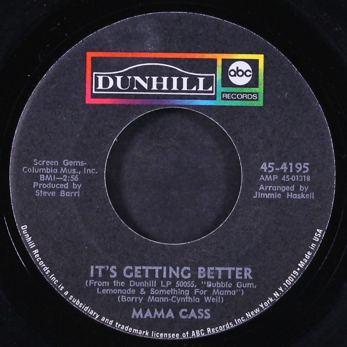 it's getting better / who's to blame by MAMA CASS