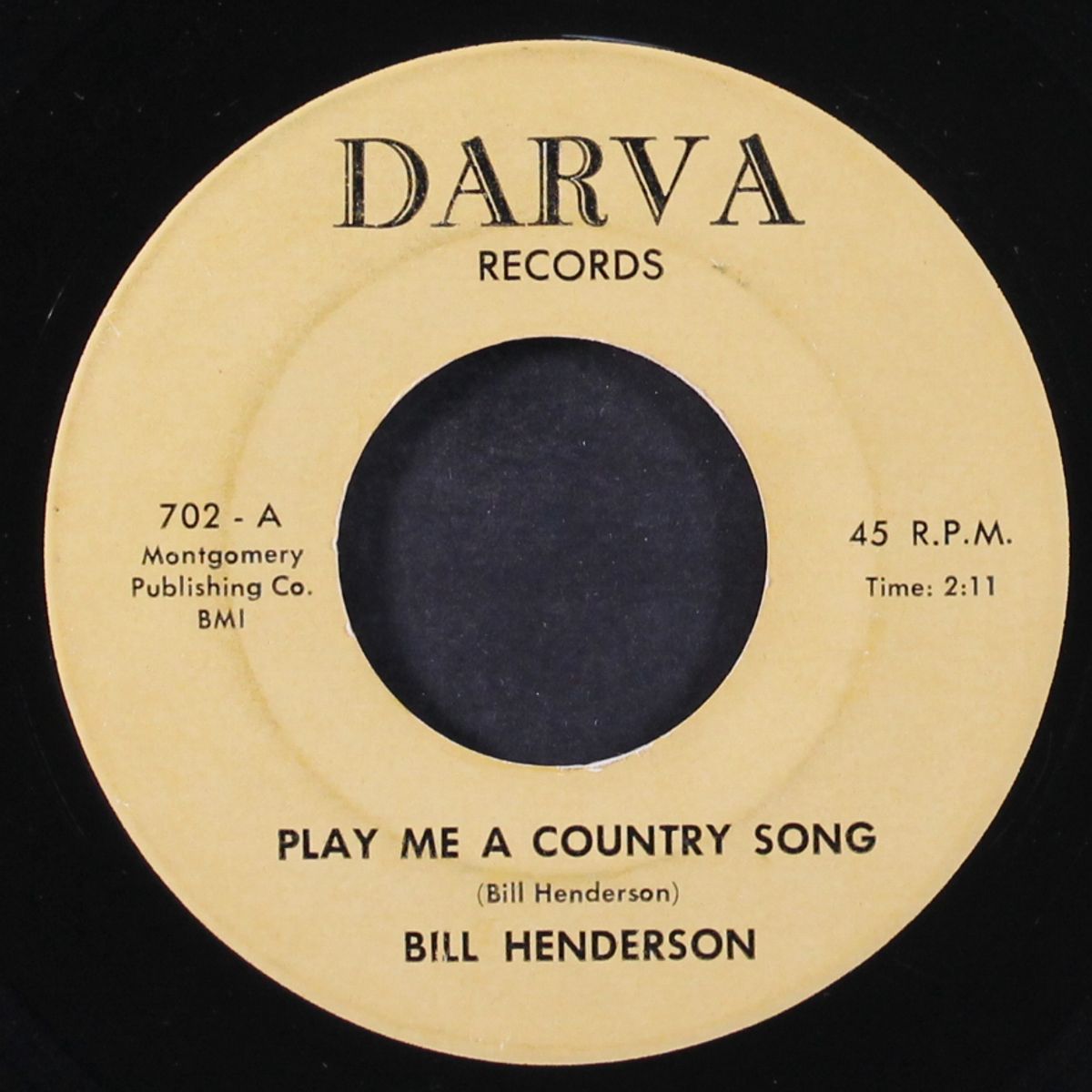 bright night lights / play me a country song by BILL HENDERSON