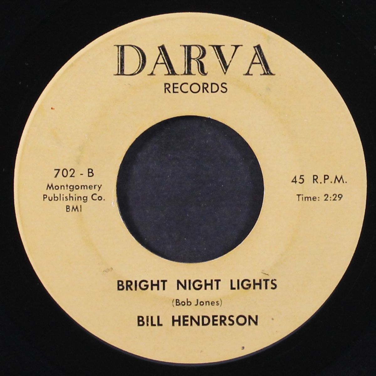 bright night lights / play me a country song by BILL HENDERSON