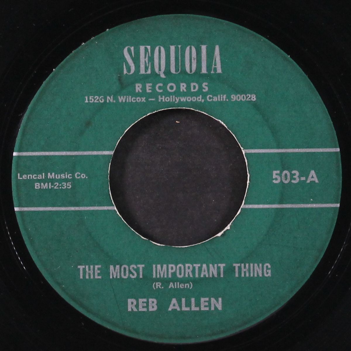 what a life this is / the most important thing by REB ALLEN