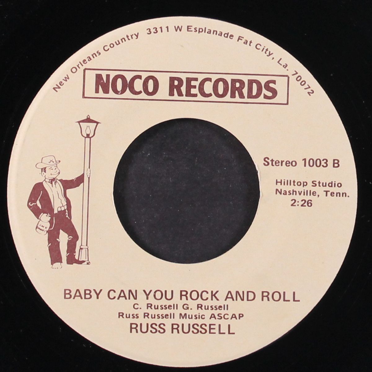 baby can you rock and roll / willie ain't writing no sad songs by RUSS RUSSELL