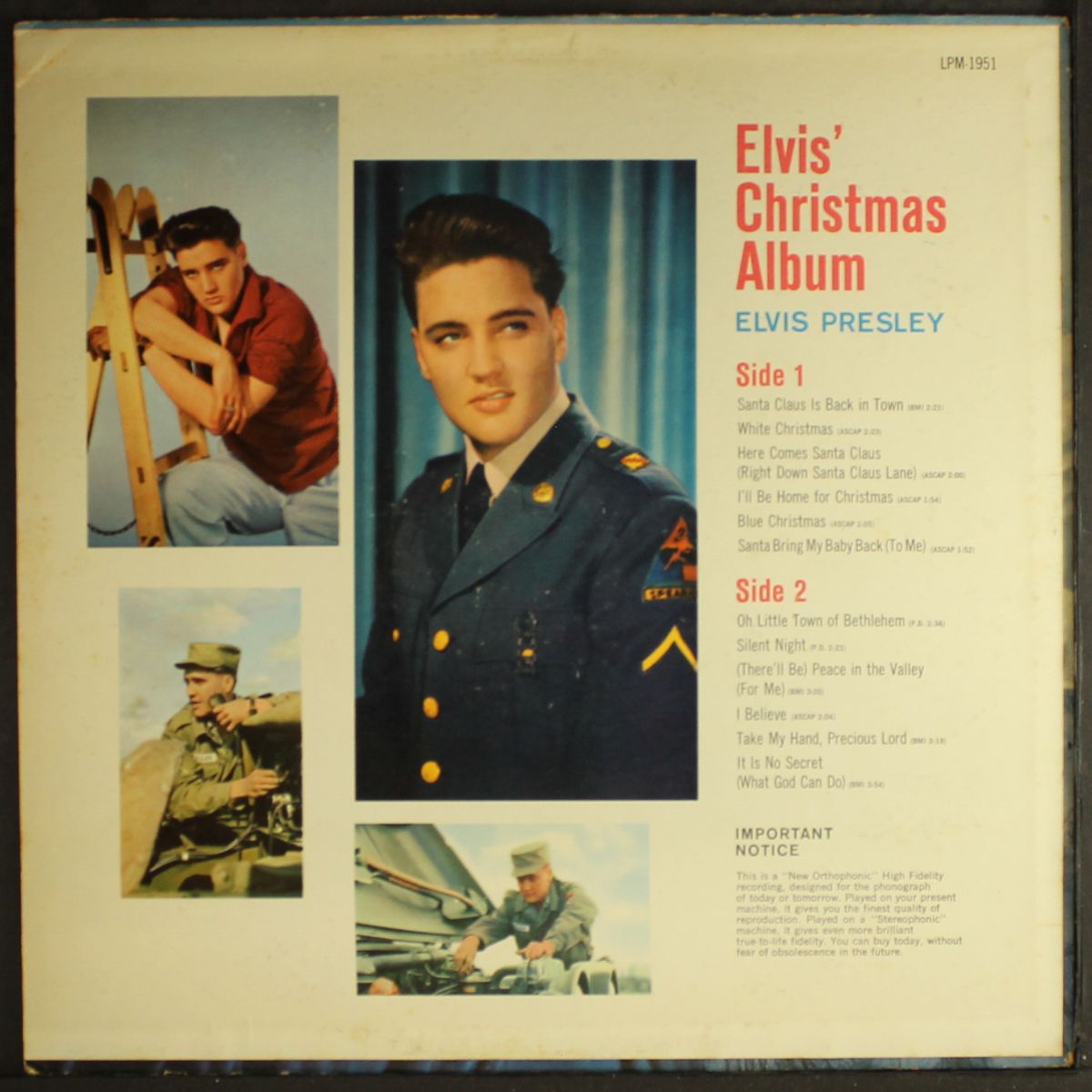 elvis' christmas album by ELVIS PRESLEY