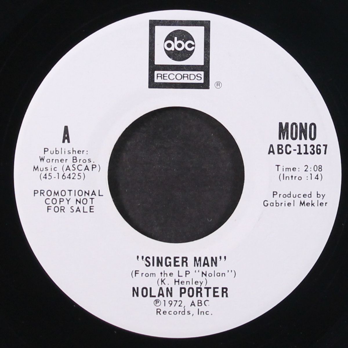singer man / mono by NOLAN PORTER