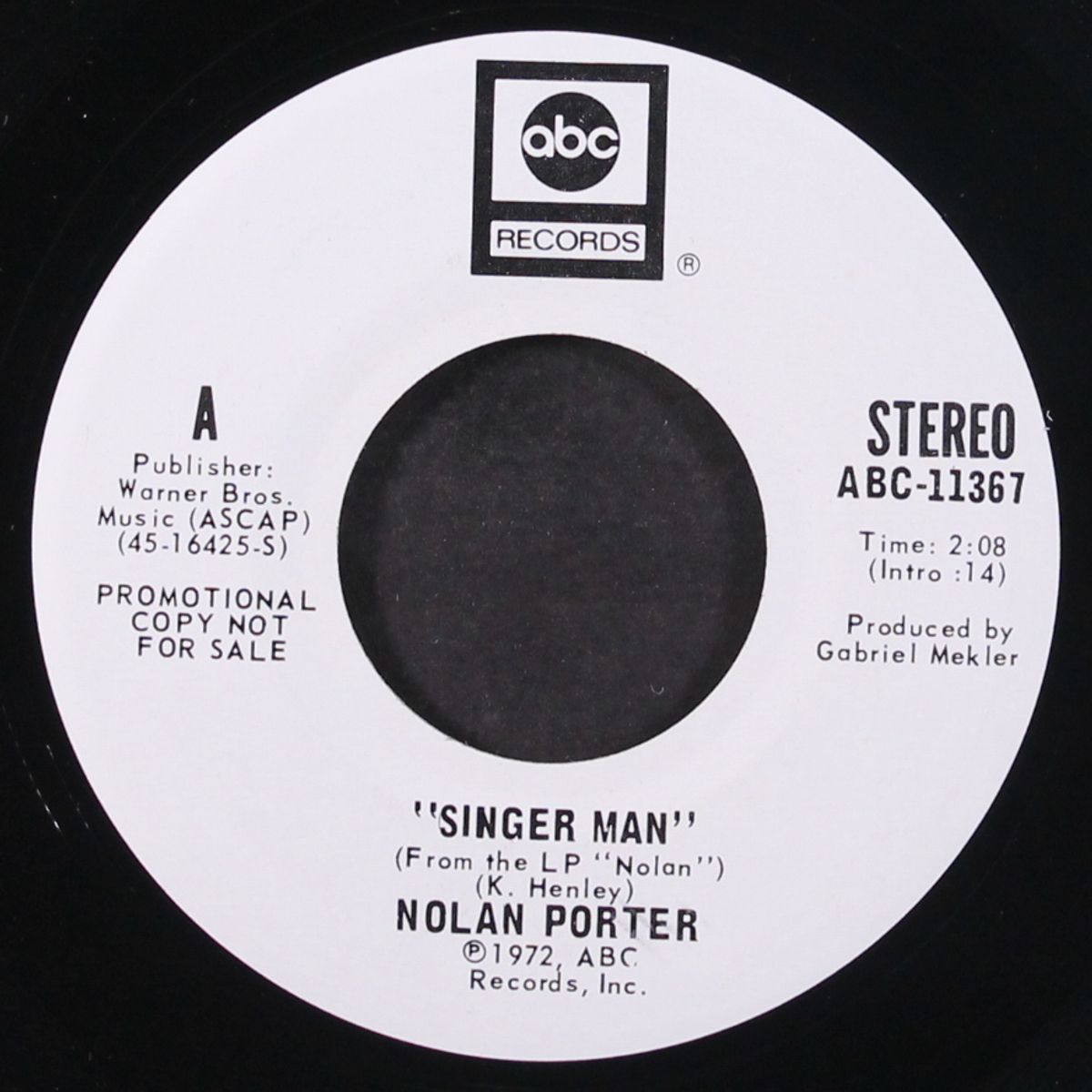 singer man / mono by NOLAN PORTER