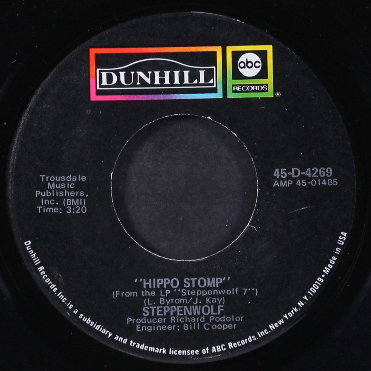 snow blind friend / hippo stomp by STEPPENWOLF