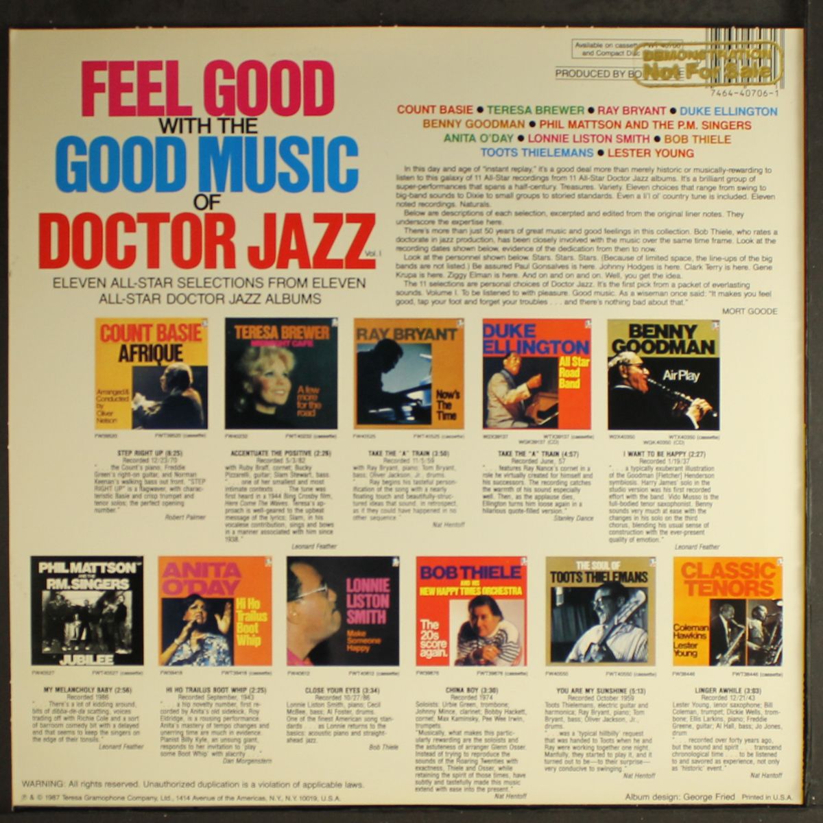 feel good with the good music of doctor jazz, vol. 1 by VARIOUS