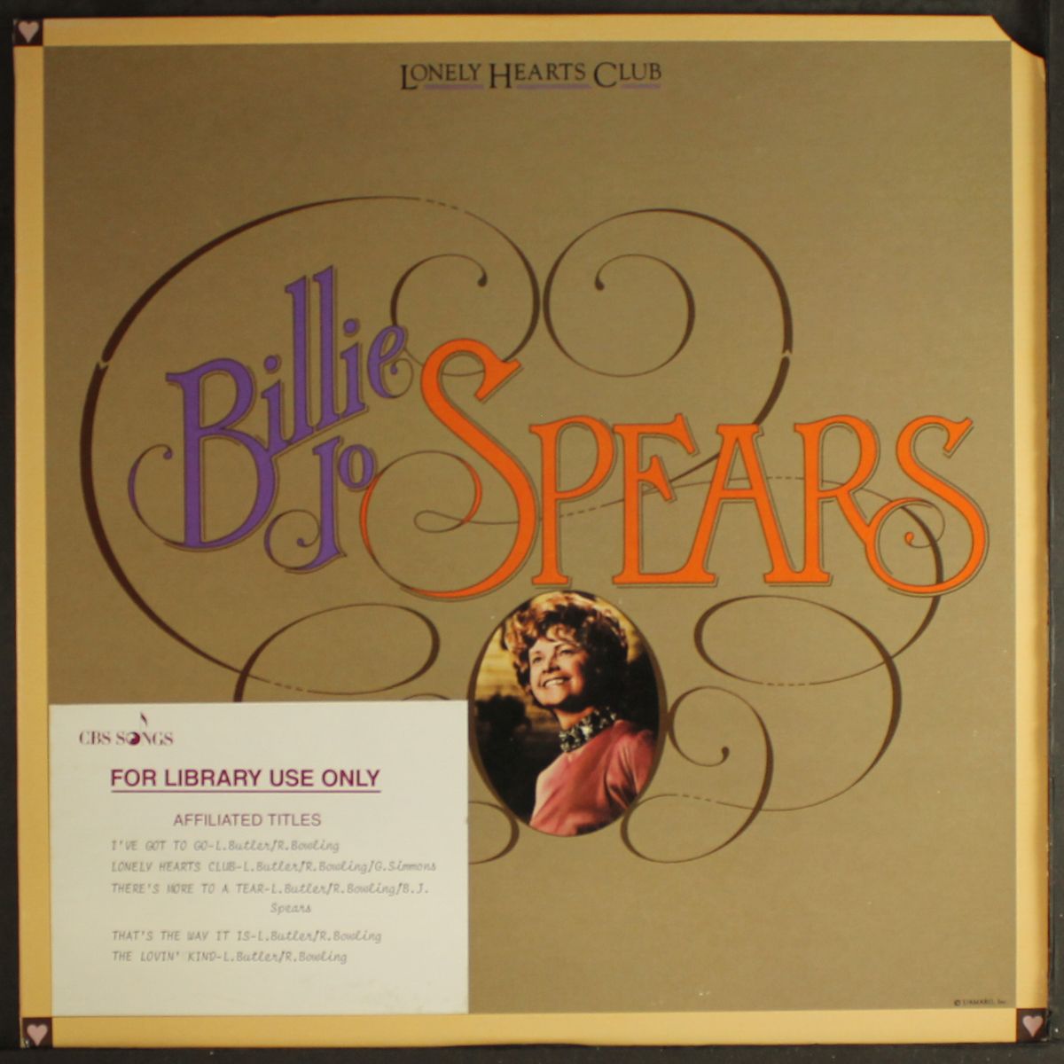 lonely hearts club by BILLIE JO SPEARS