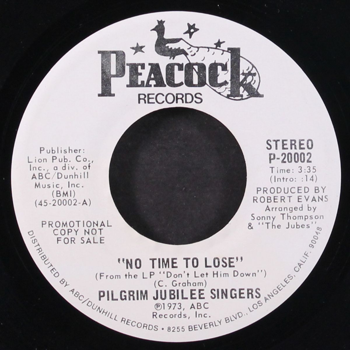 no time to lose / mono by PILGRIM JUBILEE SINGERS