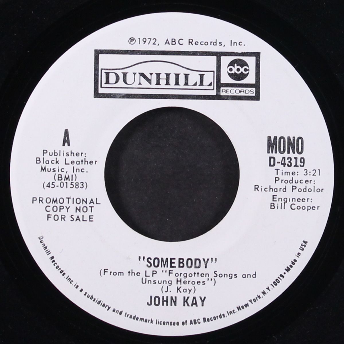 somebody / mono by JOHN KAY