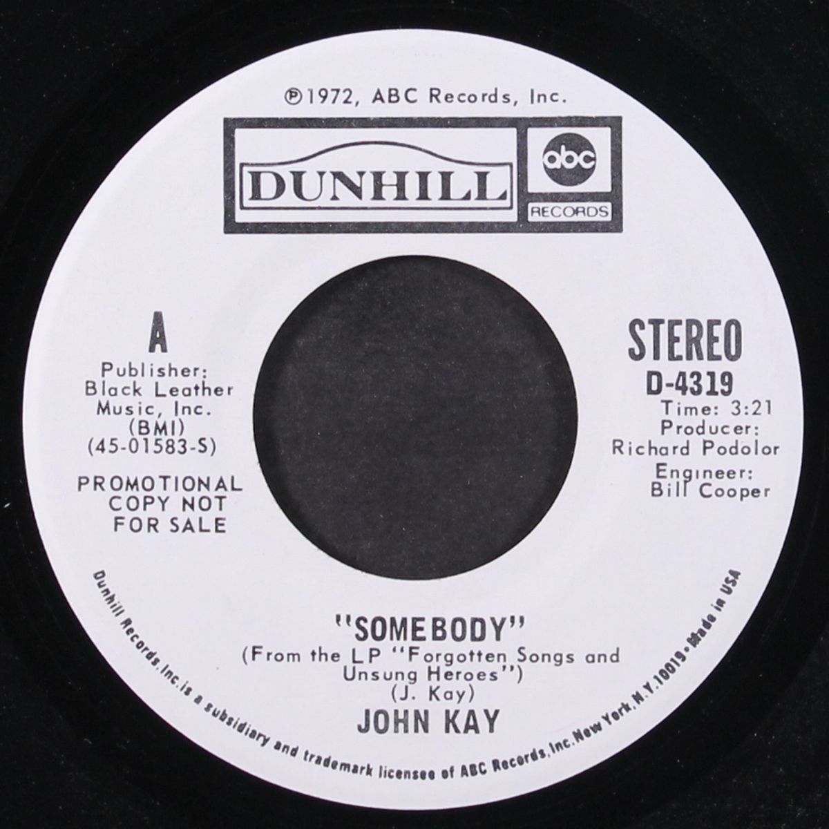 somebody / mono by JOHN KAY