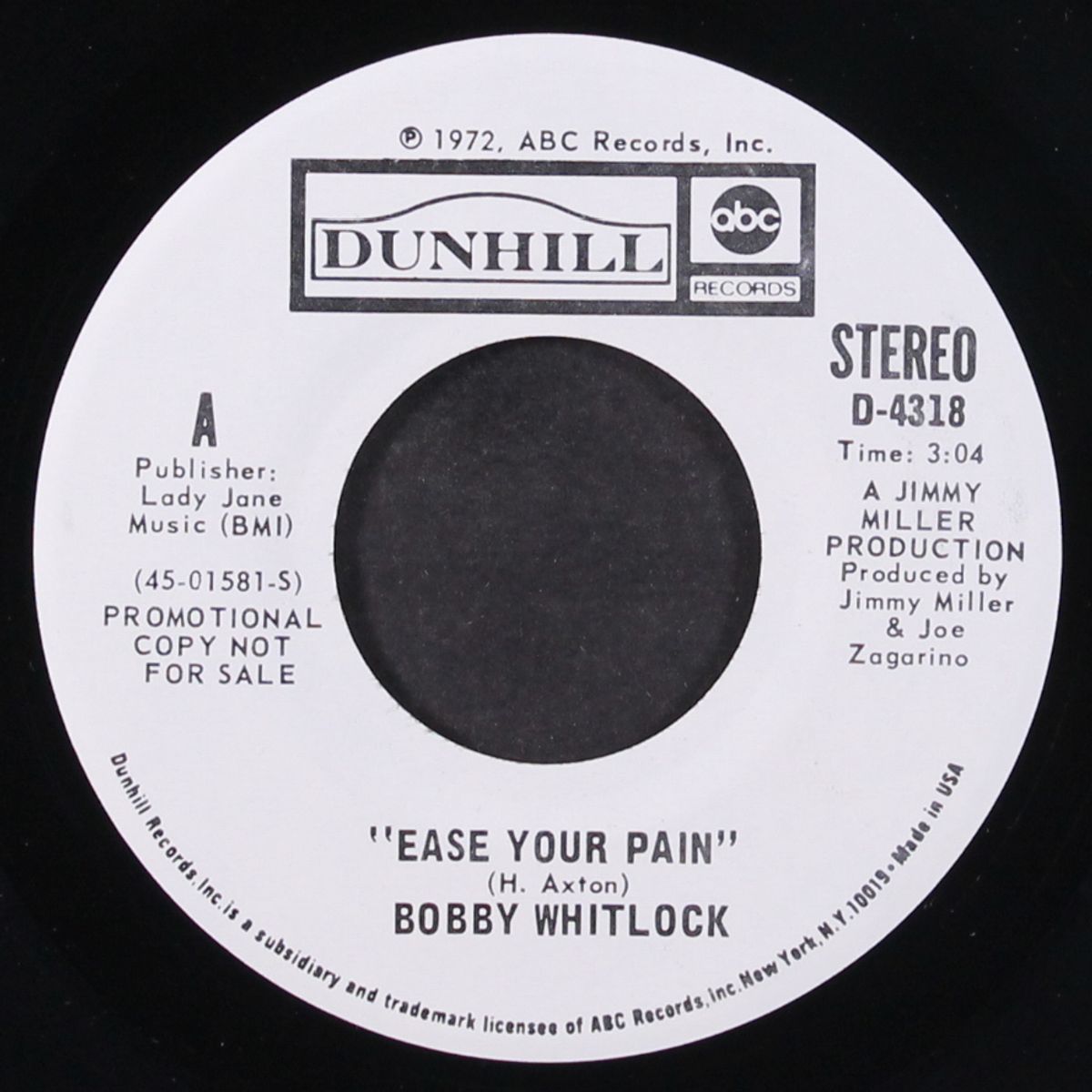 ease your pain / mono by BOBBY WHITLOCK