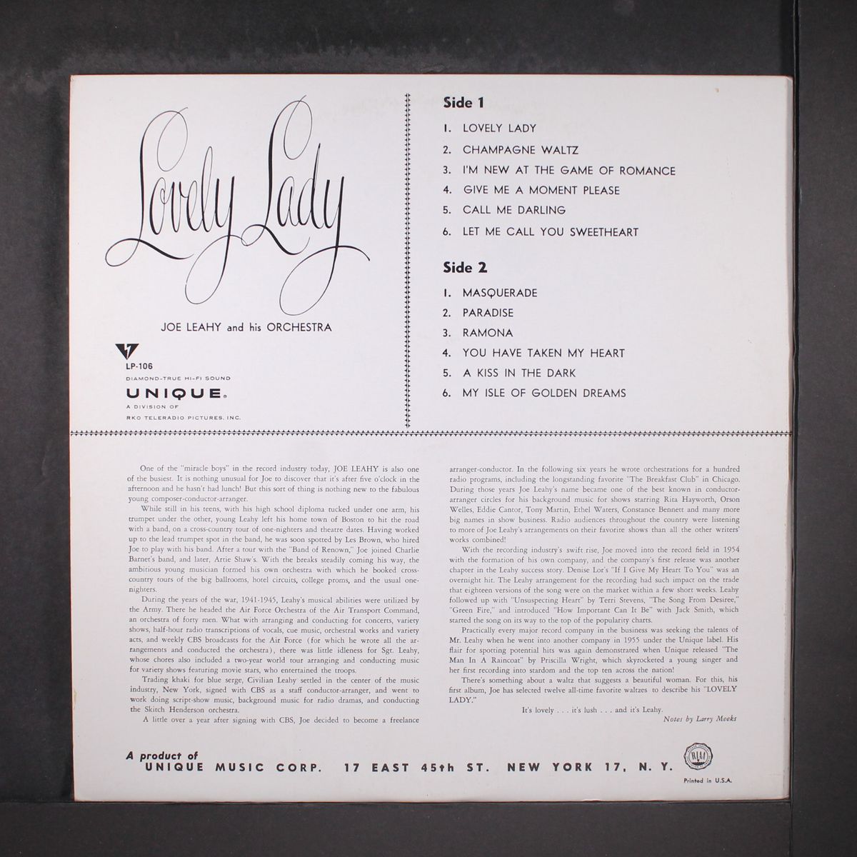 lovely lady by JOE LEAHY