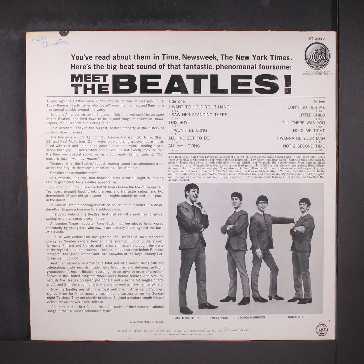 meet the beatles by BEATLES