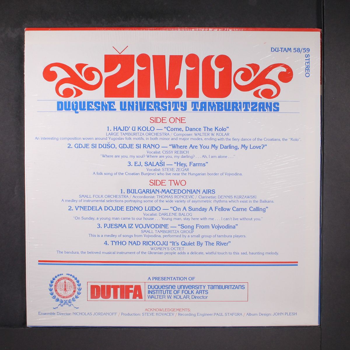 zivio by DUQUESNE UNIVERSITY TAMBURITZANS