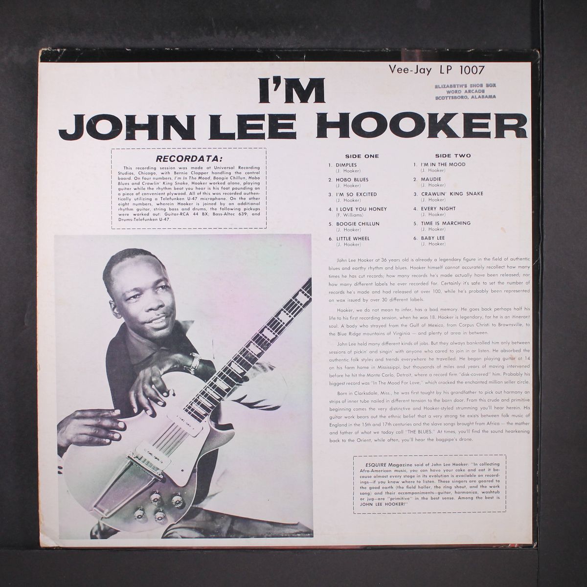 i'm john lee hooker by JOHN LEE HOOKER