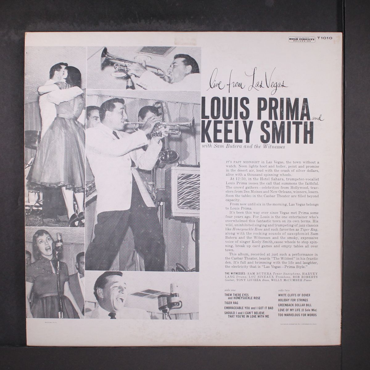las vegas prima style by LOUIS PRIMA & KEELY SMITH